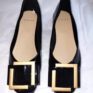 NWOB!  Miriade Black Jelly Flats - EU36/6